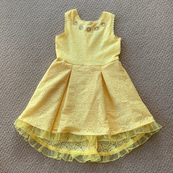 Disney Other - D-Signed Yellow Floral Lace Belle Dress